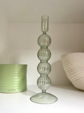 Load image into Gallery viewer, Pastel Coloured Glass Candlestick Holders