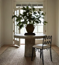 Load image into Gallery viewer, Modern Wavy Metal Iron Chair with Cushioned Seat