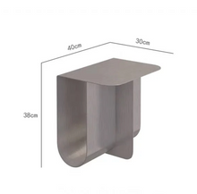 Load image into Gallery viewer, Stainless Steel Minimalist Design Bedside Side Table