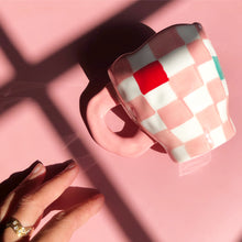 Load image into Gallery viewer, Check Mug (different colours available)