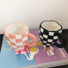 Load image into Gallery viewer, Check Mug (different colours available)