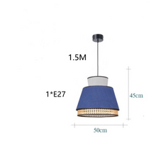 Load image into Gallery viewer, Colourful Rattan Ceiling Pendant Light