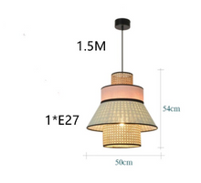 Load image into Gallery viewer, Colourful Rattan Ceiling Pendant Light