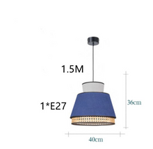 Load image into Gallery viewer, Colourful Rattan Ceiling Pendant Light