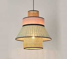 Load image into Gallery viewer, Colourful Rattan Ceiling Pendant Light