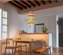 Load image into Gallery viewer, Colourful Rattan Ceiling Pendant Light