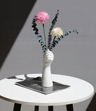 Load image into Gallery viewer, White Ceramic Hand Arm Vase Art Nordic Interior Decor Design