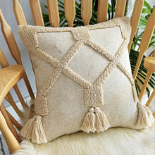 Load image into Gallery viewer, Handmade Cotton Linen Woven Cushion Cover