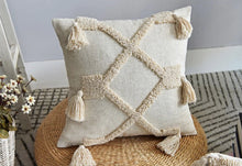Load image into Gallery viewer, Handmade Cotton Linen Woven Cushion Cover
