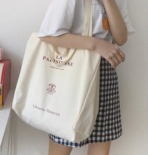 Load image into Gallery viewer, La Parisienne Parisian Canvas Bag