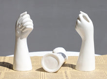 Load image into Gallery viewer, White Ceramic Hand Arm Vase Art Nordic Interior Decor Design