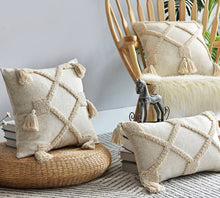 Load image into Gallery viewer, Handmade Cotton Linen Woven Cushion Cover