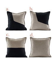 Load image into Gallery viewer, Handmade Cotton Linen Minimalist Cushion Cover