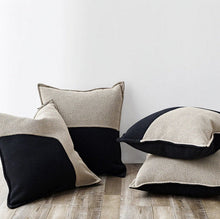 Load image into Gallery viewer, Handmade Cotton Linen Minimalist Cushion Cover