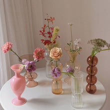 Load image into Gallery viewer, Small Glass Vases in different shapes and colours