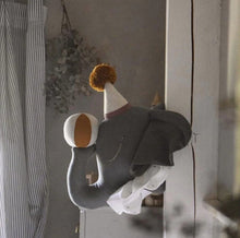 Load image into Gallery viewer, Cotton Plush Elephant Wall Decor