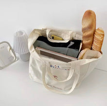 Load image into Gallery viewer, La Parisienne Parisian Canvas Bag