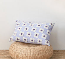 Load image into Gallery viewer, Daisy Flower Embroidery Cotton Cushion Cover
