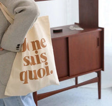 Load image into Gallery viewer, French "Je ne sais quoi" Tote Bag