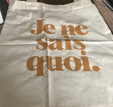 Load image into Gallery viewer, French "Je ne sais quoi" Tote Bag