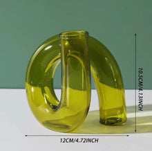 Load image into Gallery viewer, Twisted Tube Glass Candle Holder Vase