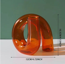 Load image into Gallery viewer, Twisted Tube Glass Candle Holder Vase