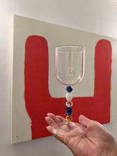Load image into Gallery viewer, Festive Wine Glass with beaded handle