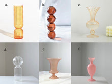 Load image into Gallery viewer, Small Glass Vases for Flower Arrangements
