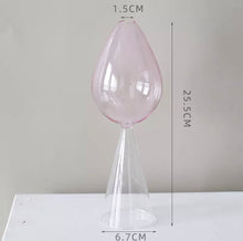 Load image into Gallery viewer, Drop shaped glass vase