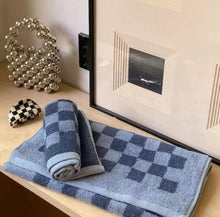 Load image into Gallery viewer, Check Cotton Guest or Bath Towel