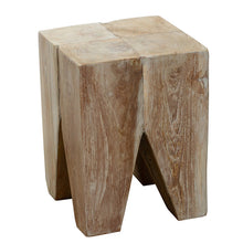 Load image into Gallery viewer, Solid Wood Coffee Side Table in Tooth shape