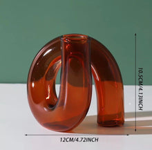 Load image into Gallery viewer, Twisted Tube Glass Candle Holder Vase