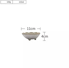 Load image into Gallery viewer, Handmade Ceramic Flower Shape Plate 12cm