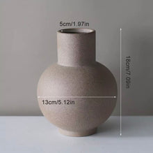 Load image into Gallery viewer, Neutral Ceramic Vase Set (2 piece)