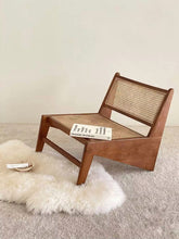 Load image into Gallery viewer, Chandigarh Woven Rattan Lounge Chair in Solid Wood