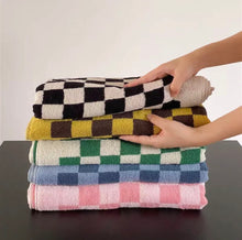 Load image into Gallery viewer, Check Cotton Guest or Bath Towel