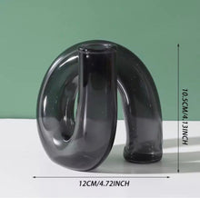 Load image into Gallery viewer, Twisted Tube Glass Candle Holder Vase
