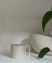 Load image into Gallery viewer, Ceramic Mug with Sprinkles and extravagant Handle