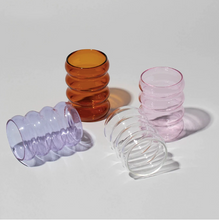 Load image into Gallery viewer, Wave shaped heat-resistant bubble Glass cup