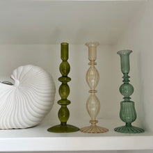 Load image into Gallery viewer, Colourful Glass Candlestick Holders