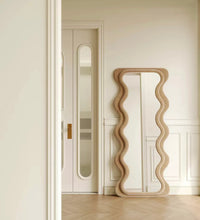 Load image into Gallery viewer, Wavy Full-Length Bouclé Mirror