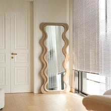 Load image into Gallery viewer, Wavy Full-Length Bouclé Mirror