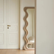 Load image into Gallery viewer, Wavy Full-Length Bouclé Mirror