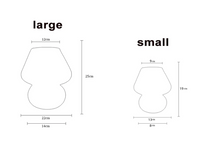 Load image into Gallery viewer, Pink Small Mushroom Swirled Glass Table Lamp