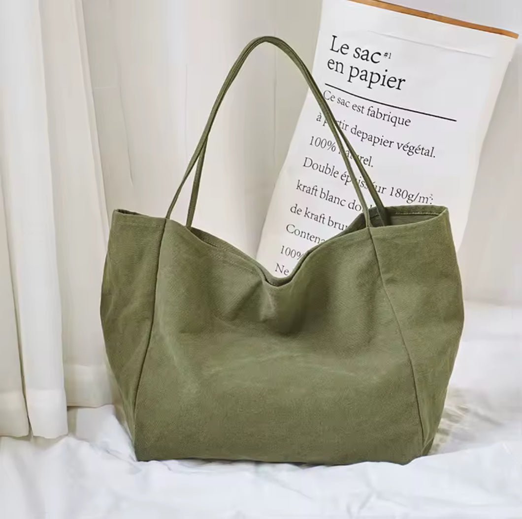 Handmade Large Cotton Tote Bag