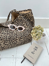 Load image into Gallery viewer, Handmade Leopard Animal Print Canvas Tote Bag

