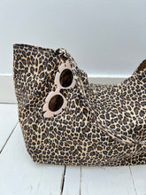 Load image into Gallery viewer, Handmade Leopard Animal Print Canvas Tote Bag
