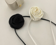 Load image into Gallery viewer, Handmade Satin Rose Flower Choker
