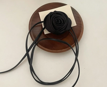 Load image into Gallery viewer, Handmade Satin Rose Flower Choker
