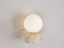 Load image into Gallery viewer, Natural Stone Wall Light Sconce
